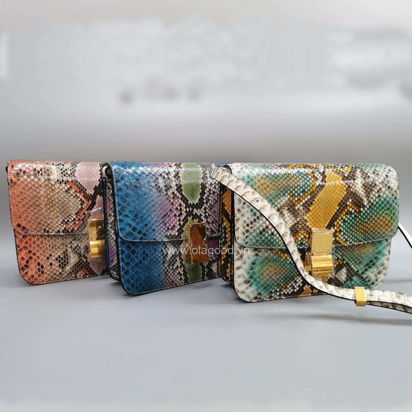 Túi xách nữ da trăn chính hãng - TXNU024T - Hình ảnh 9