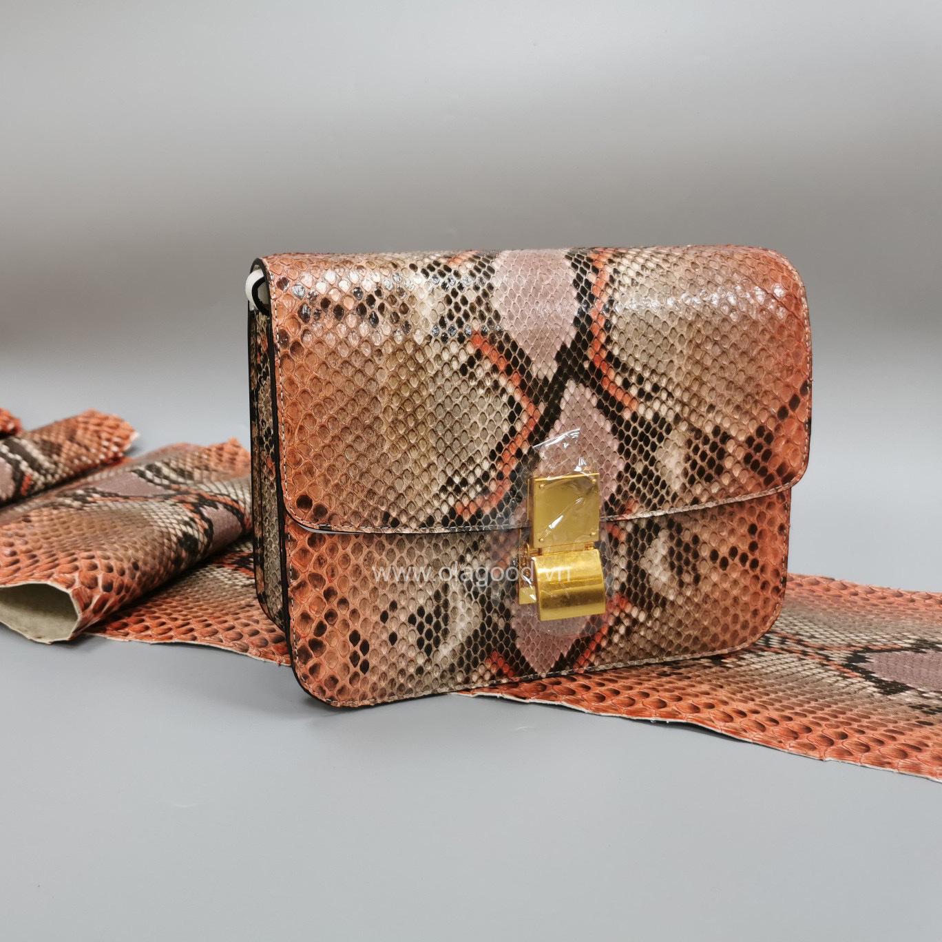 Túi xách nữ da trăn chính hãng - TXNU024T - Hình ảnh 3