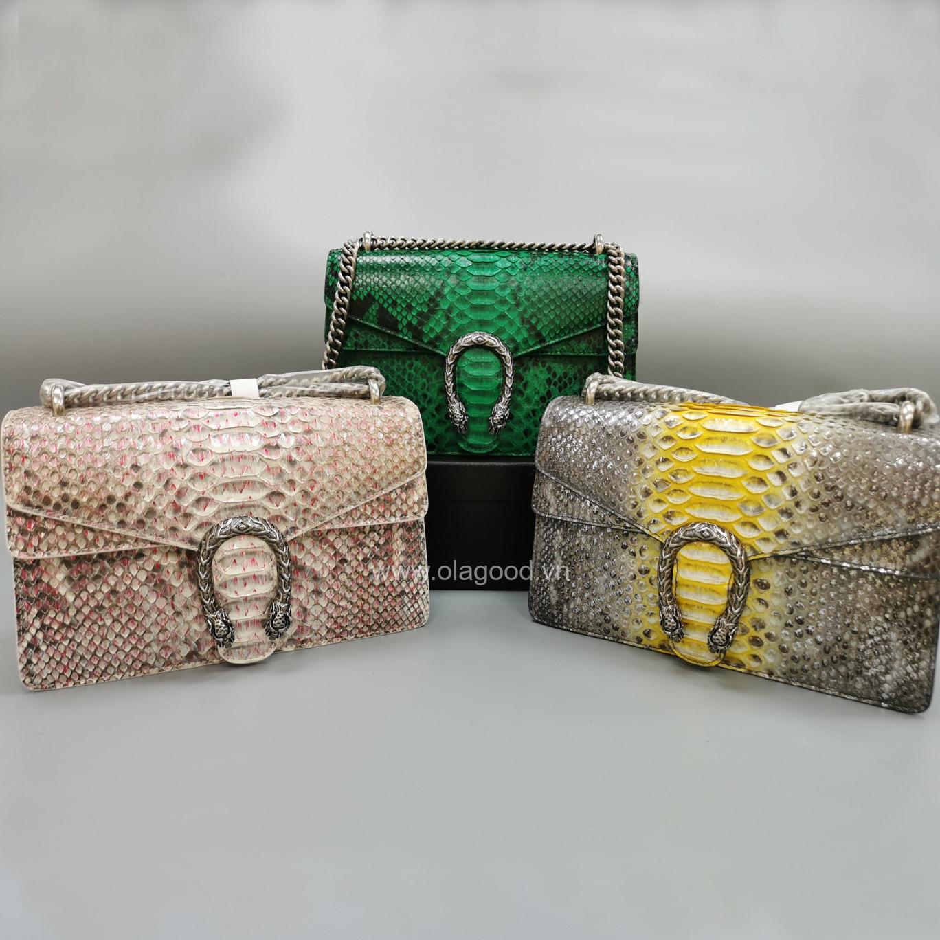 Túi xách nữ da trăn chính hãng - TXNU025T - Hình ảnh 9