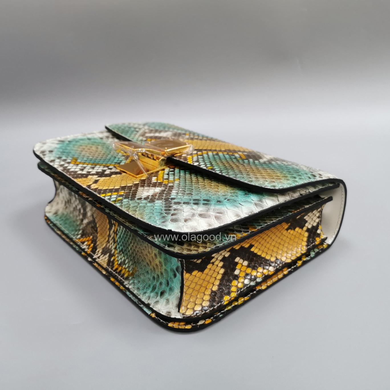 Túi xách nữ da trăn chính hãng - TXNU024T - Hình ảnh 5