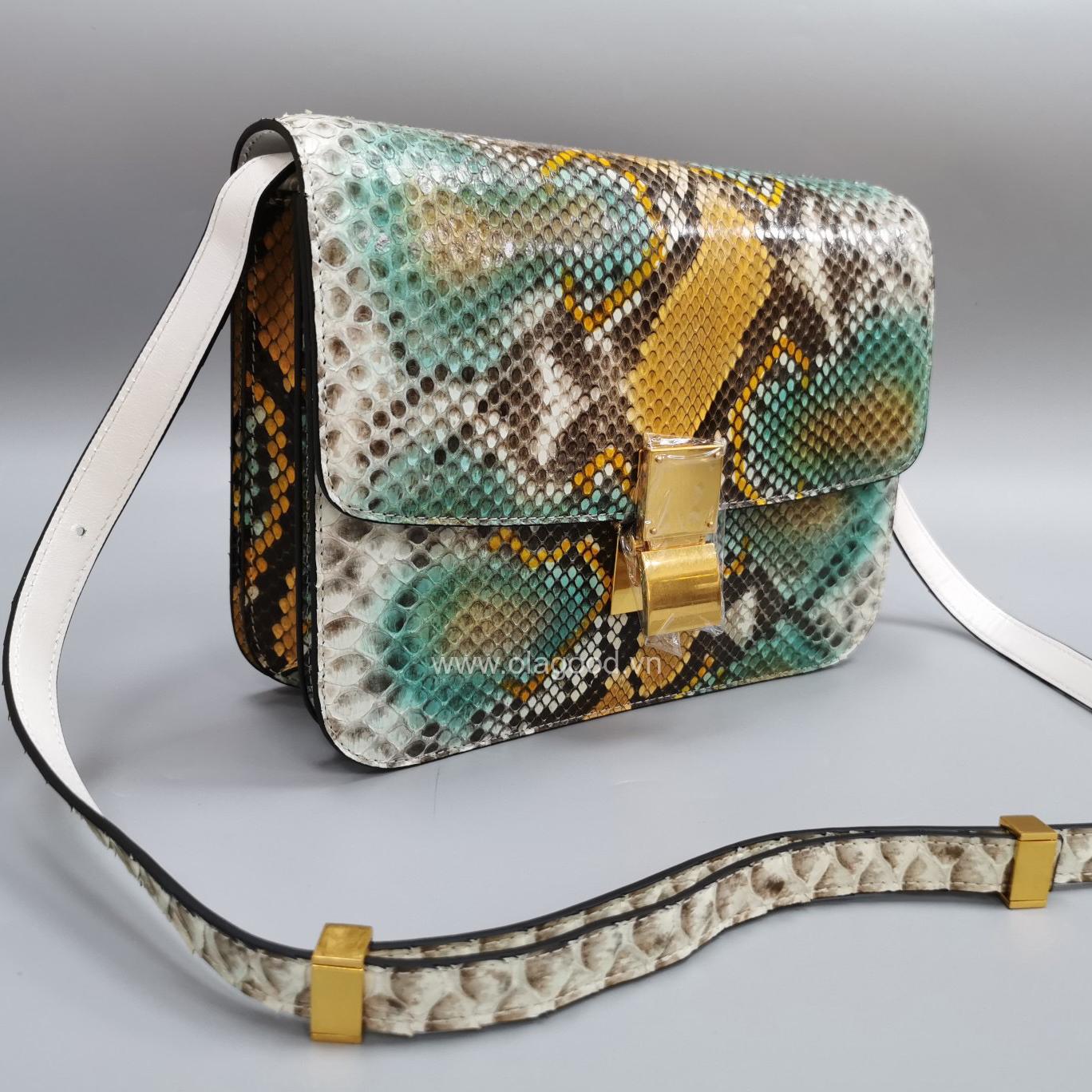 Túi xách nữ da trăn chính hãng - TXNU024T - Hình ảnh 4