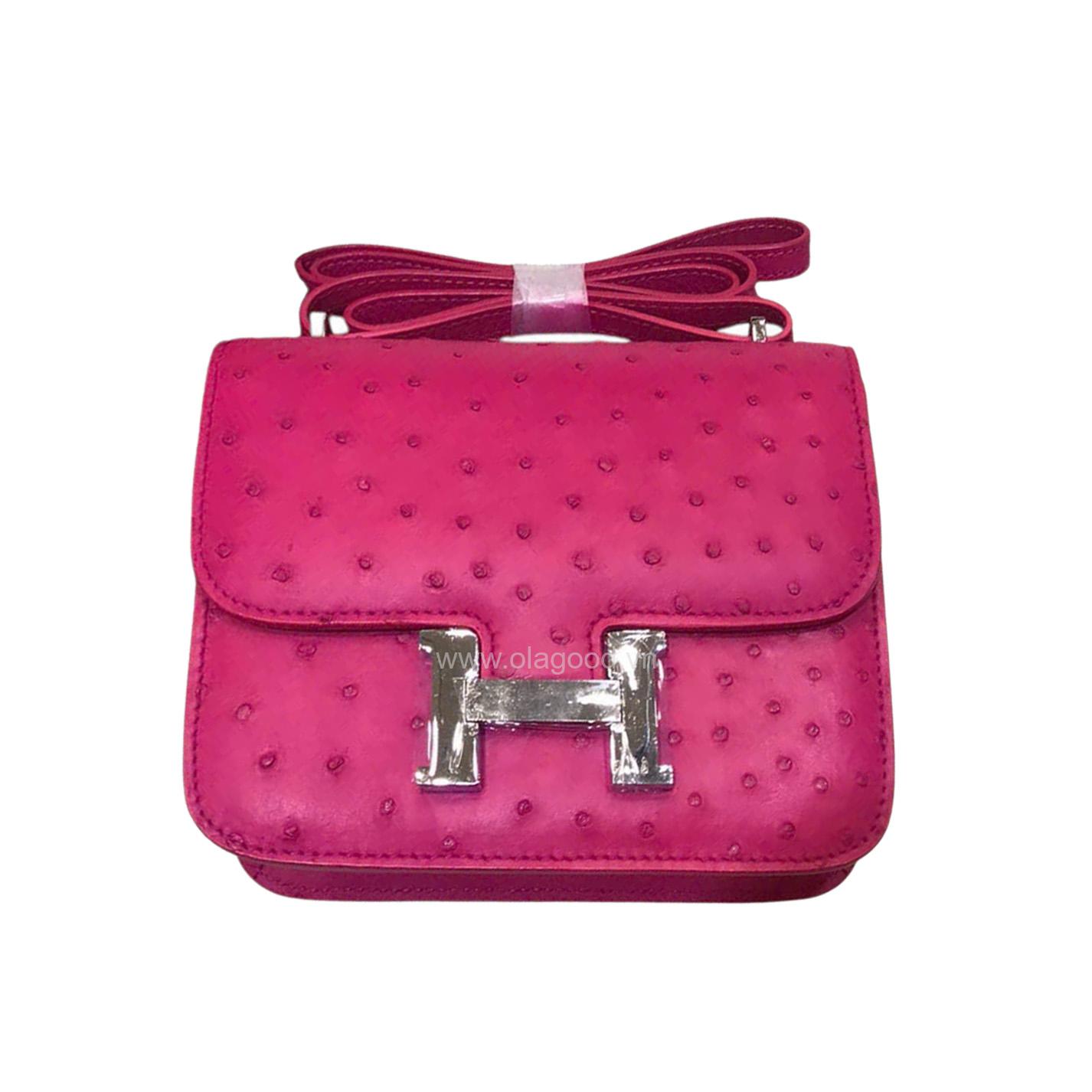 Túi xách nữ hàng hiệu da đà điểu - TXNU026D - Hình ảnh 6