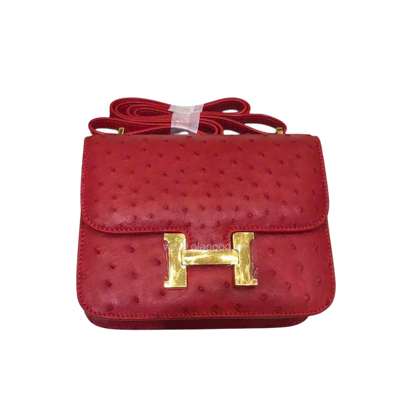 Túi xách nữ hàng hiệu da đà điểu - TXNU026D - Hình ảnh 9