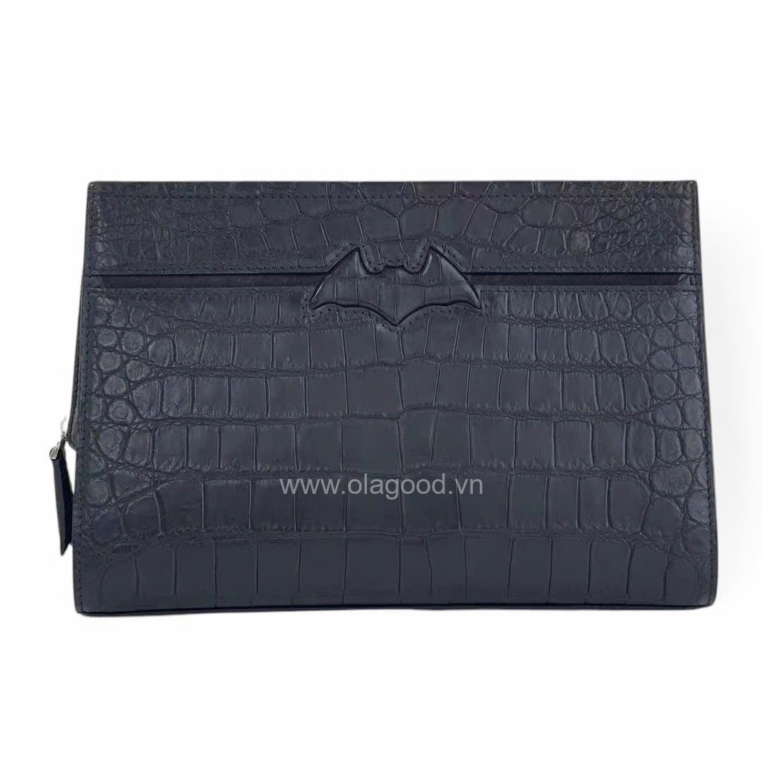 Ví cầm tay cá sấu Nile - CL016S
