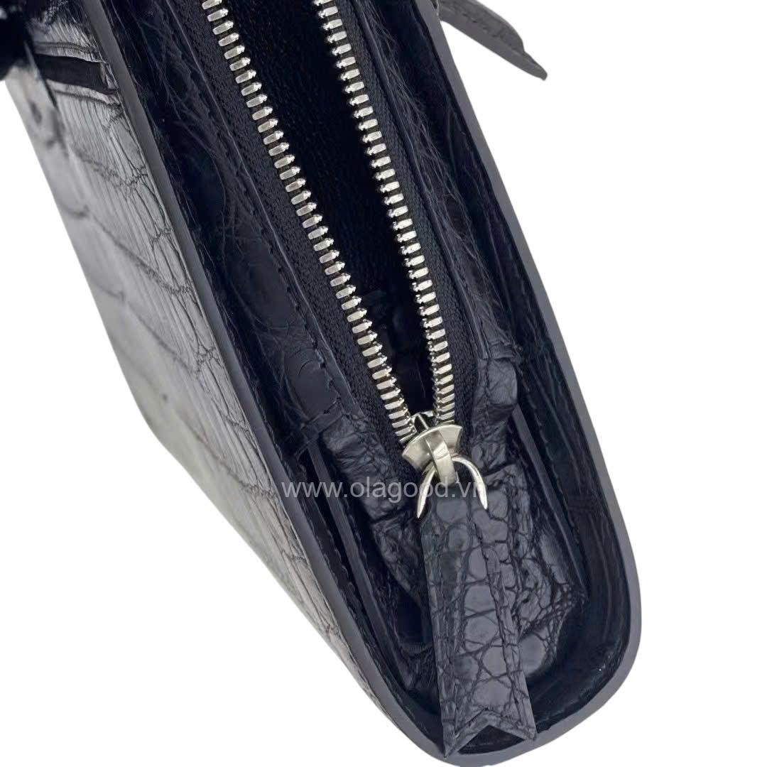 Ví cầm tay cá sấu Nile - CL016S - Hình ảnh 9