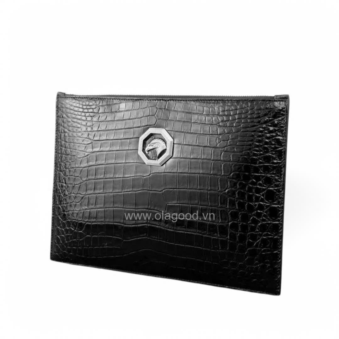 Ví cầm tay nam da cá sấu - CL018S - Hình ảnh 5