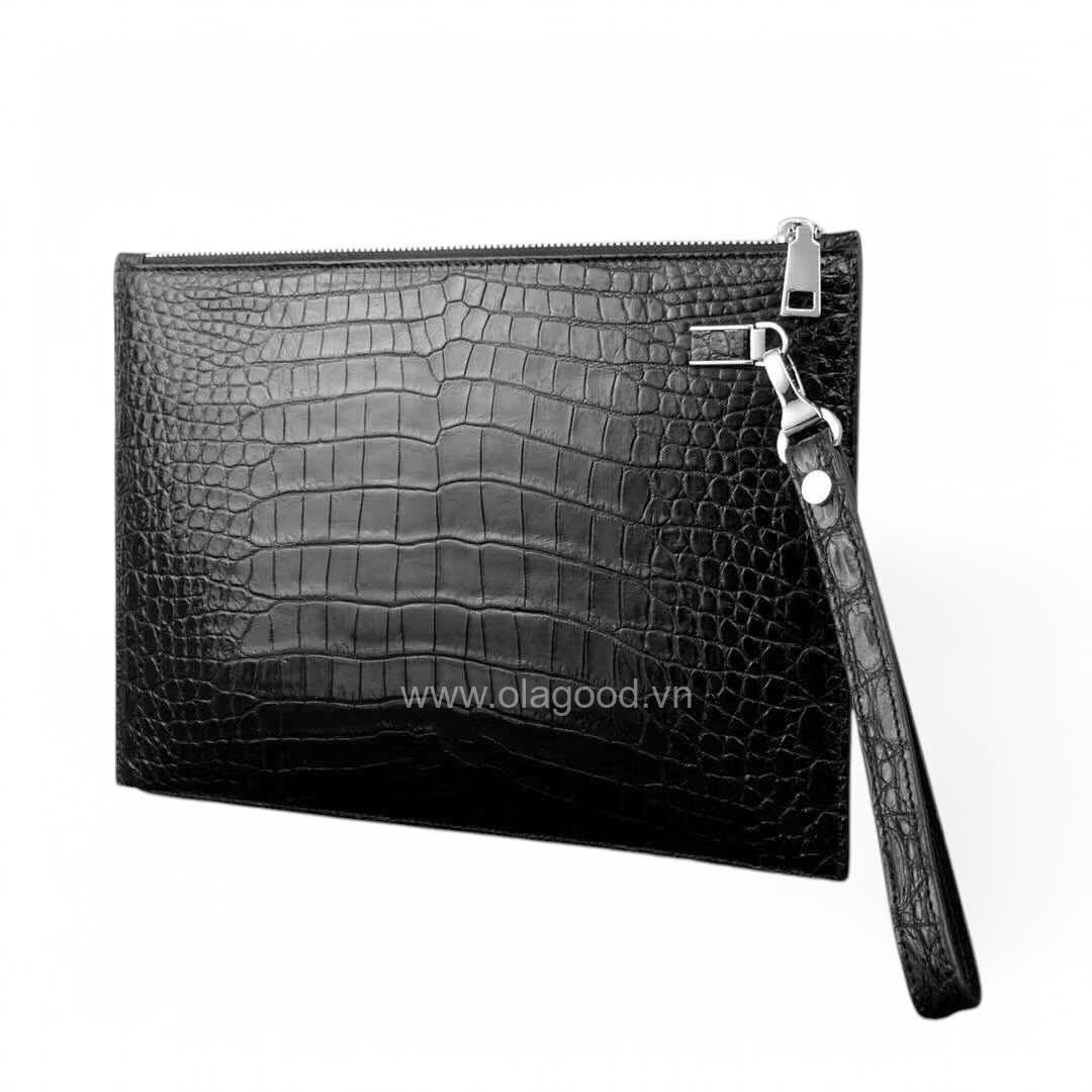 Ví cầm tay nam da cá sấu - CL018S - Hình ảnh 6