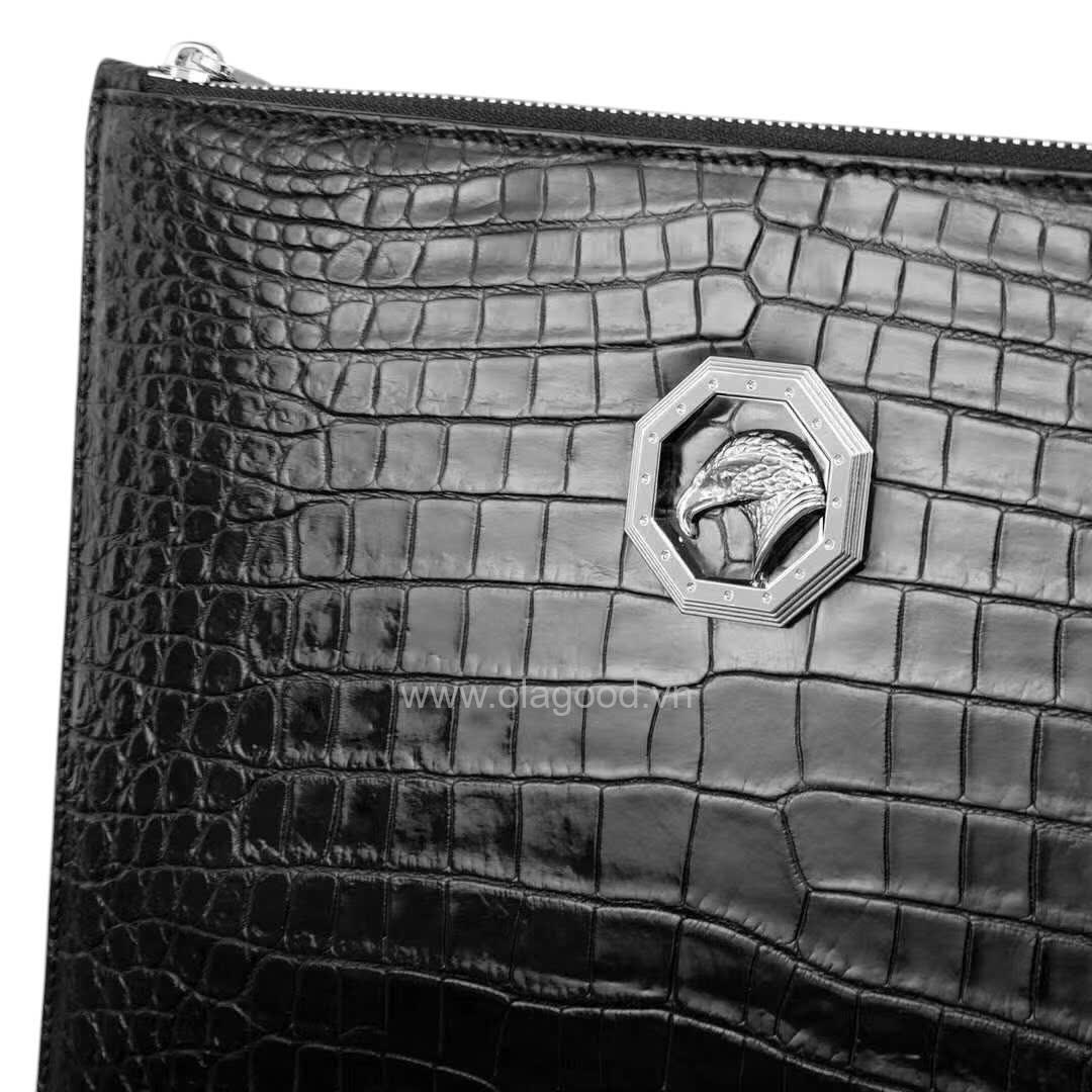 Ví cầm tay nam da cá sấu - CL018S - Hình ảnh 9