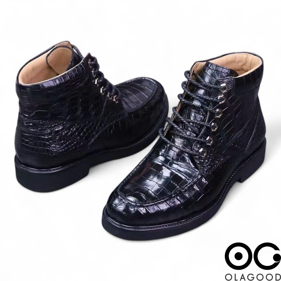 Boots nam da cá sấu - GB011S - Hình ảnh 4