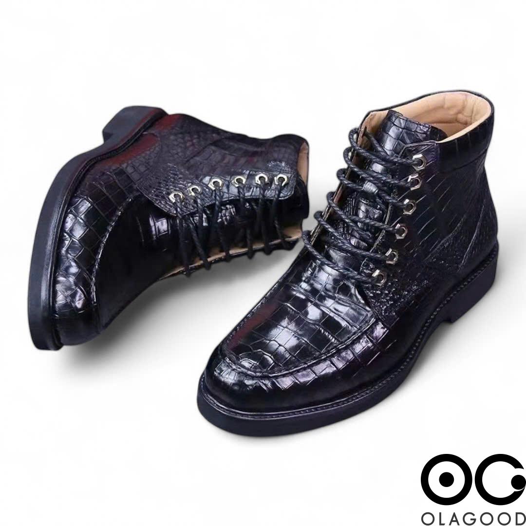 Boots nam da cá sấu - GB011S - Hình ảnh 5