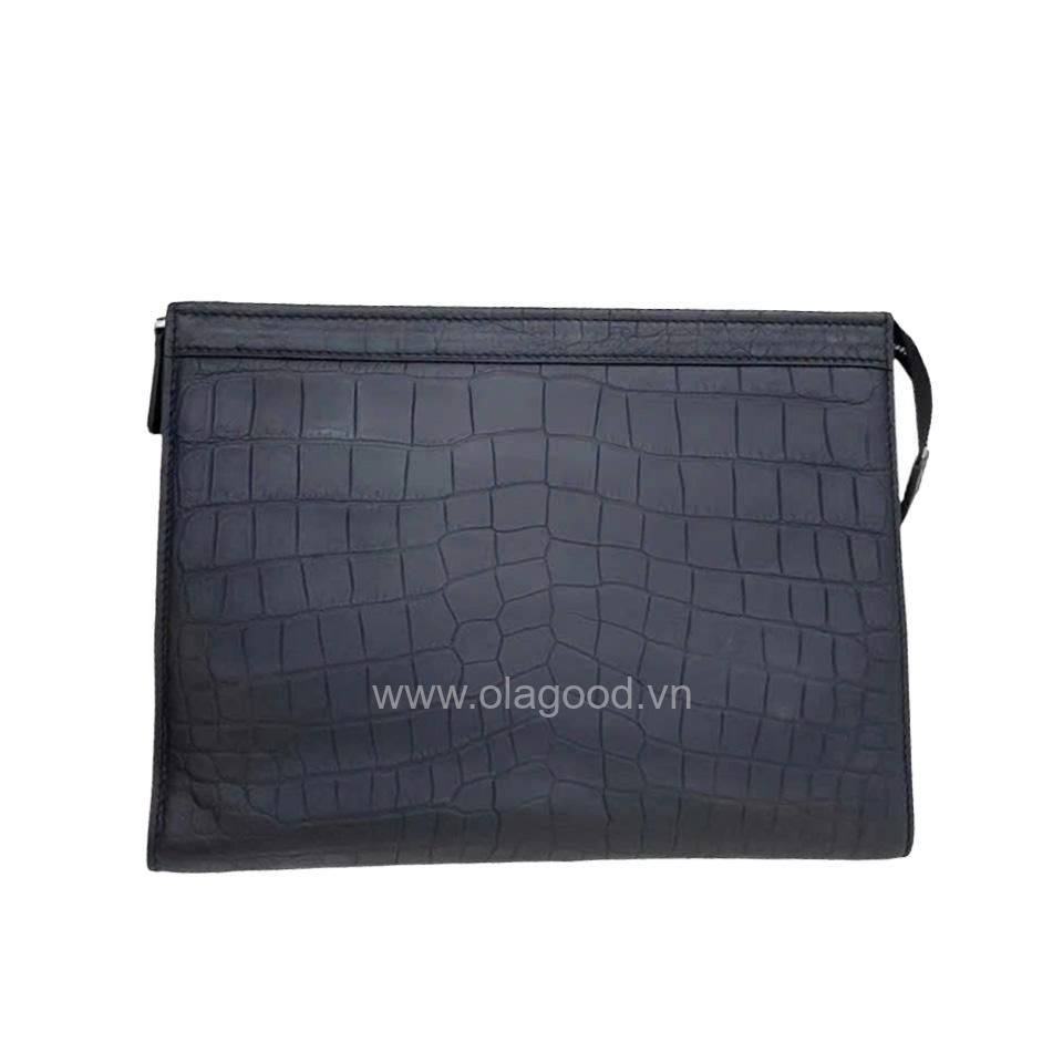 Clutch nam cầm tay da cá sấu Nile - CL019S - Hình ảnh 3