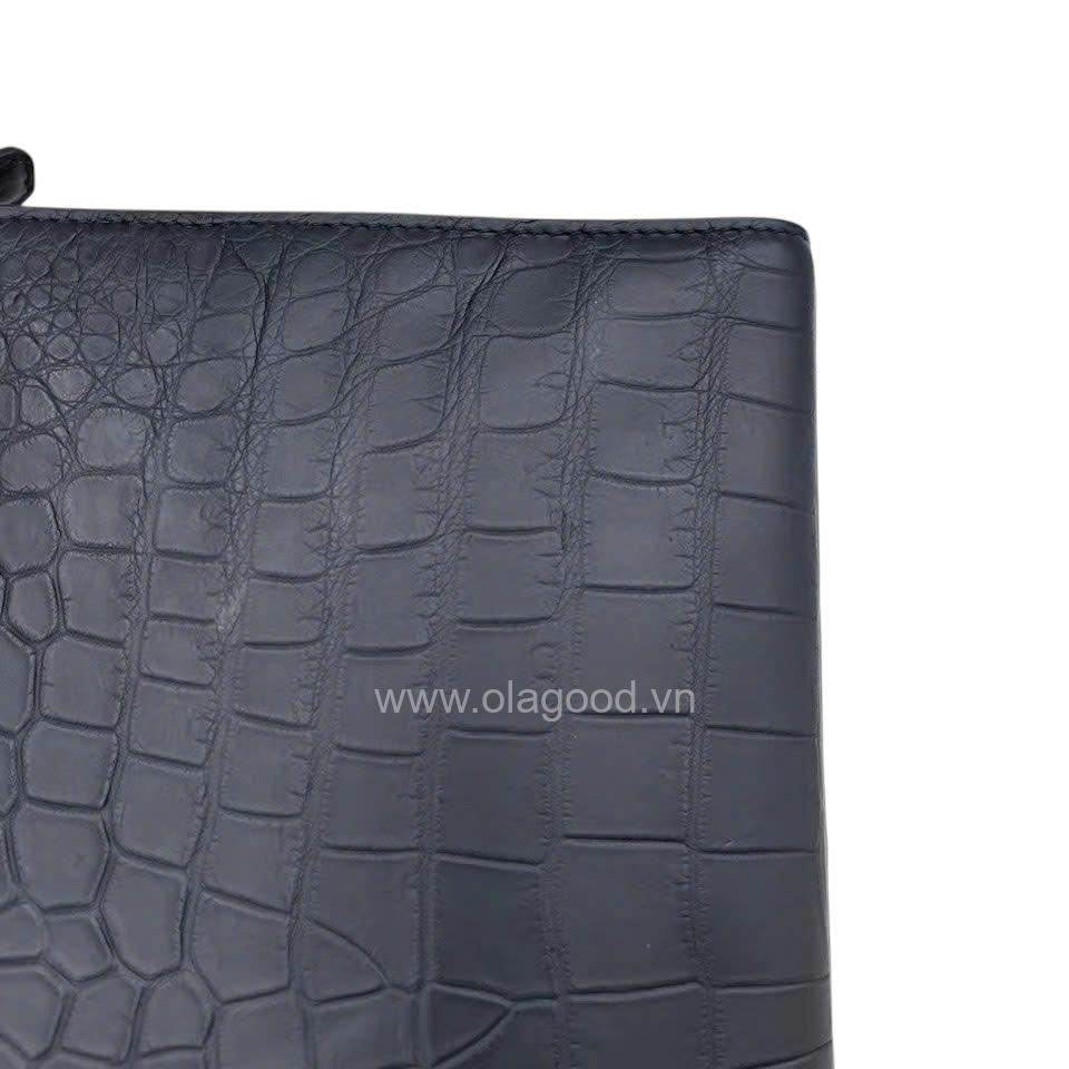 Clutch nam cầm tay da cá sấu Nile - CL019S - Hình ảnh 5