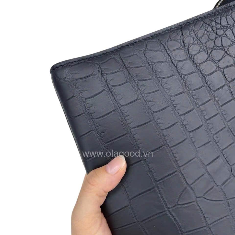 Clutch nam cầm tay da cá sấu Nile - CL019S - Hình ảnh 6