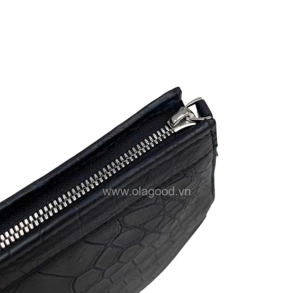 Clutch nam cầm tay da cá sấu Nile - CL019S - Hình ảnh 7