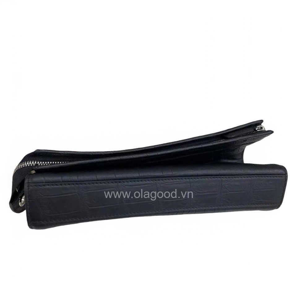 Clutch nam cầm tay da cá sấu Nile - CL019S - Hình ảnh 9
