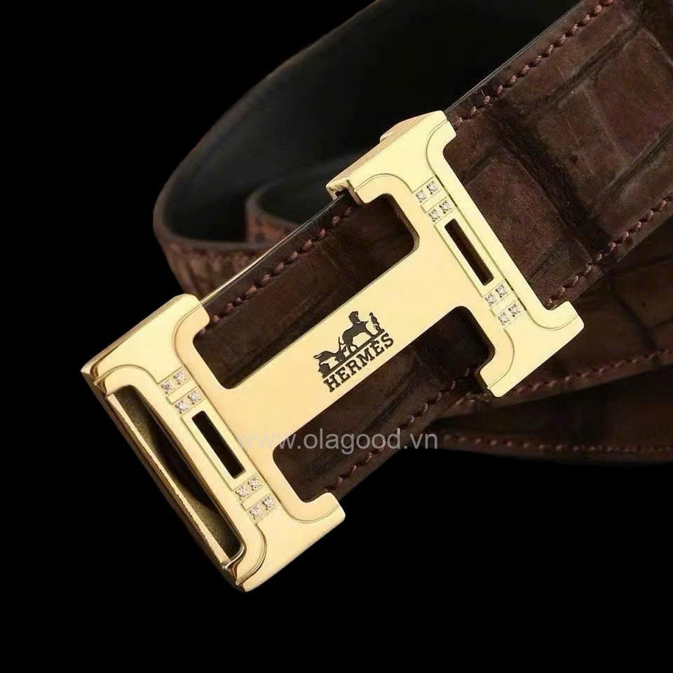 Dây nịt da cá sấu cao cấp - Da cá sấu nubuck Nile - TLN015S - Hình ảnh 7