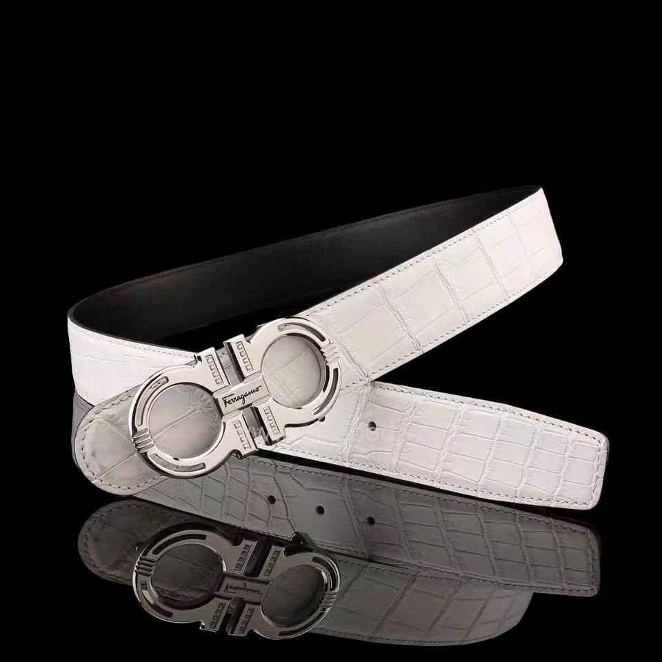 Dây nịt da cá sấu nam - TLN014S - Hình ảnh 5