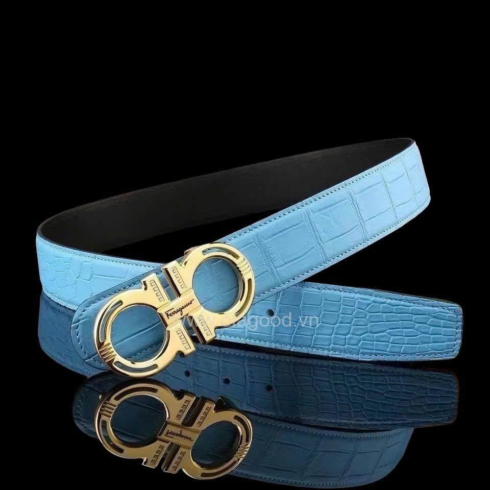 Dây nịt da cá sấu nam - TLN014S - Hình ảnh 7