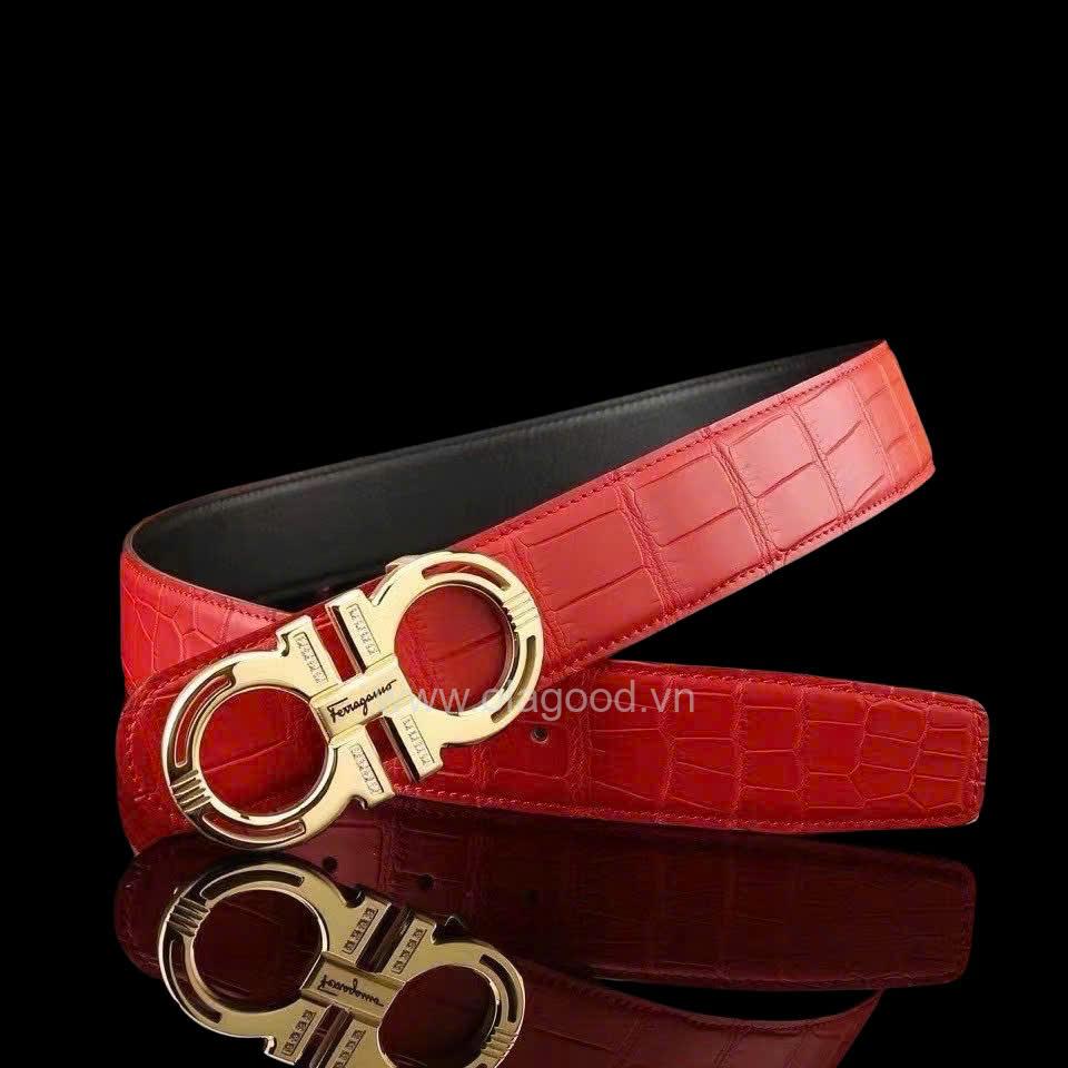 Dây nịt da cá sấu nam - TLN014S - Hình ảnh 8