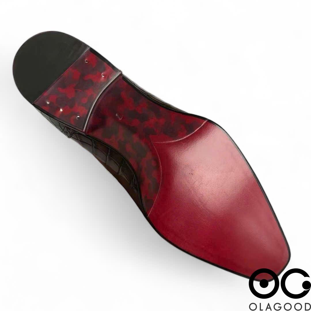 Giày nam goodyear handmade da cá sấu Nile- GGP017S - Hình ảnh 12