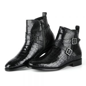 Giày boots nam da cá sấu - GB012S