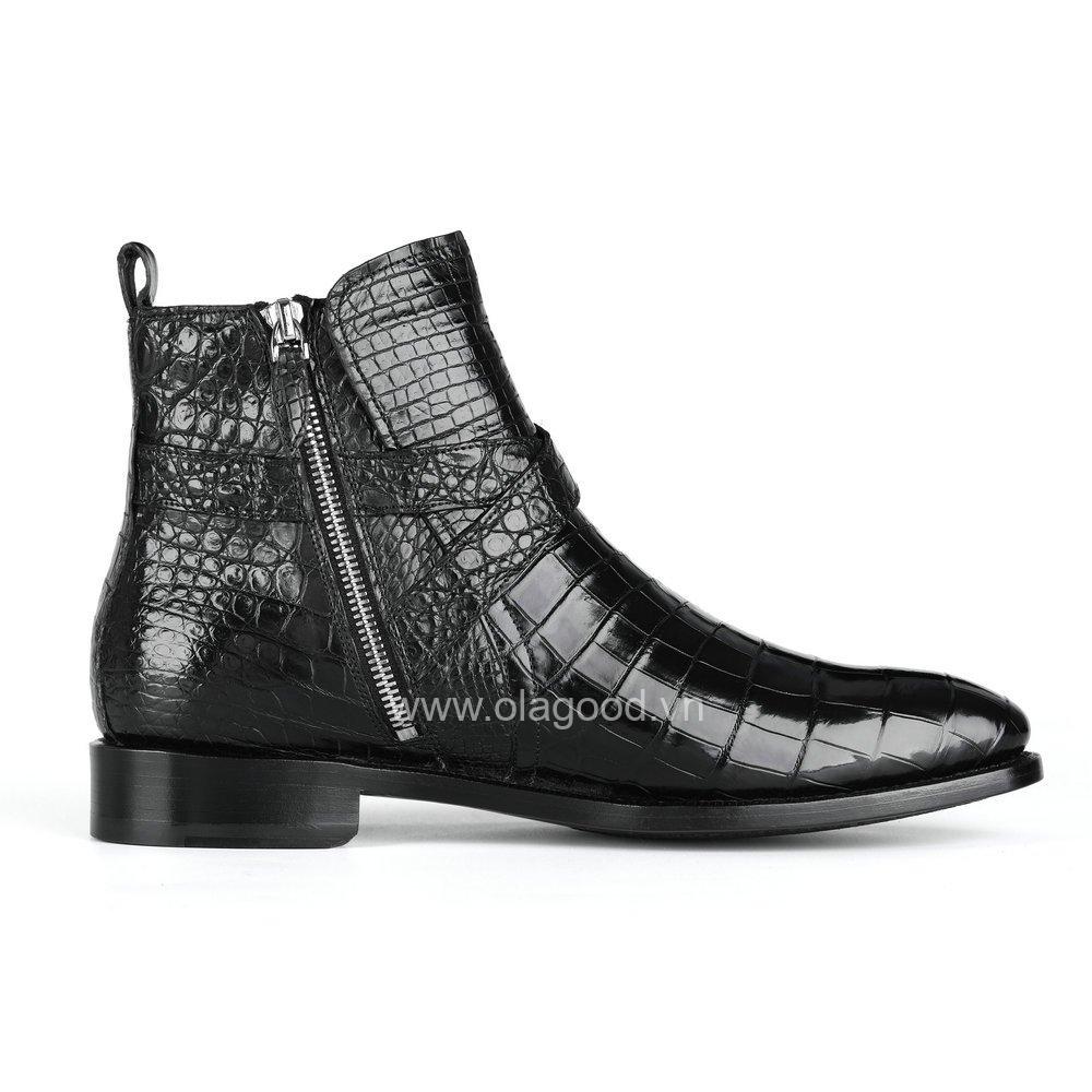 Giày boots nam da cá sấu - GB012S - Hình ảnh 5
