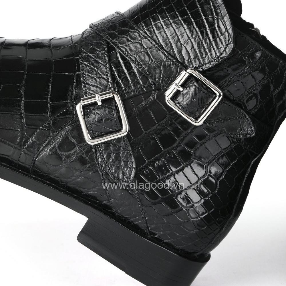 Giày boots nam da cá sấu - GB012S - Hình ảnh 10