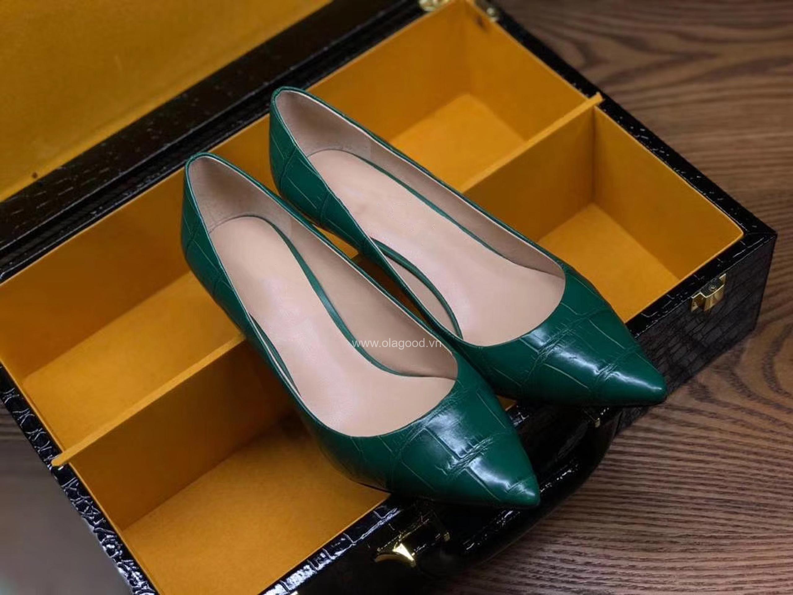 Giày da cá sấu nữ cao cấp - GNU026S - Hình ảnh 5