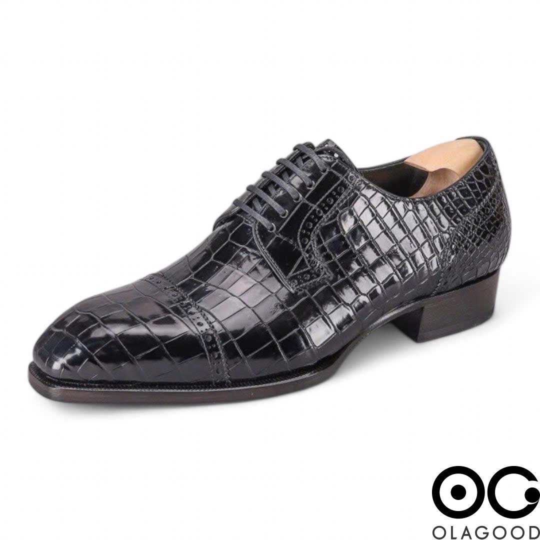 Giày goodyear handmade da cá sấu Nile - GGP015S