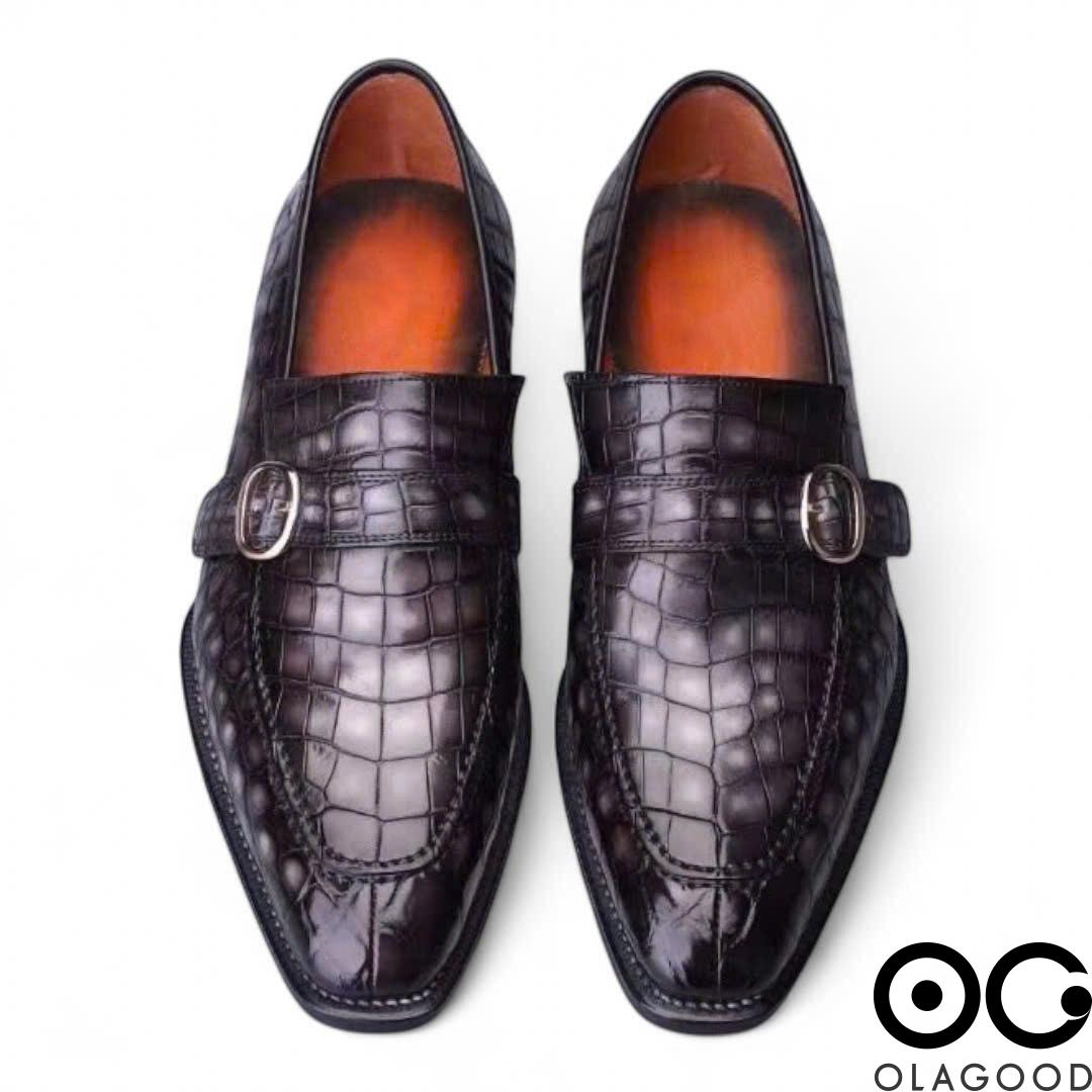 Giày nam handmade cá sấu Nile - Goodyear patina - GGP011S - Hình ảnh 3