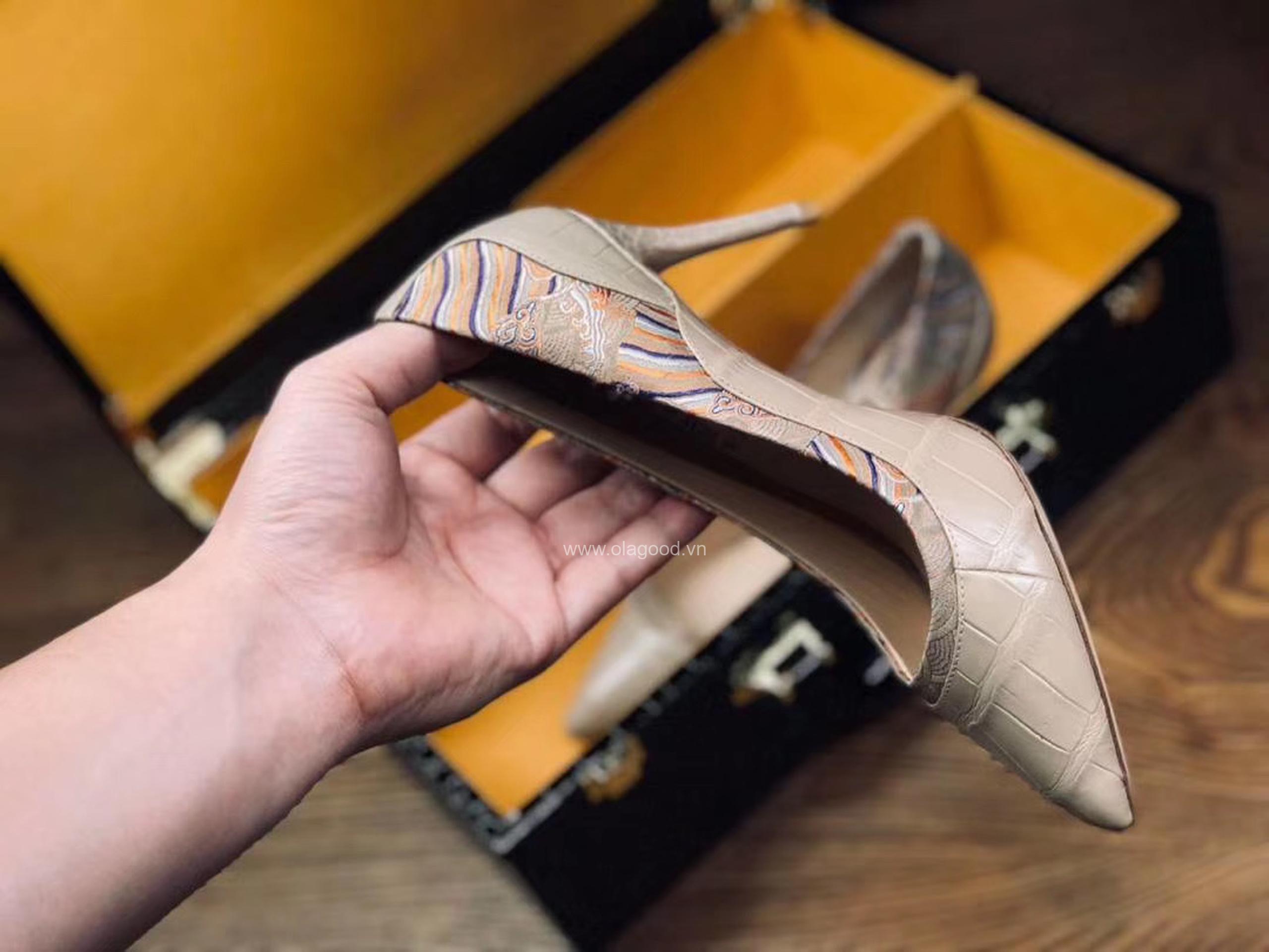 Giày nữ cá sấu cao cấp - GNU025S - Hình ảnh 5