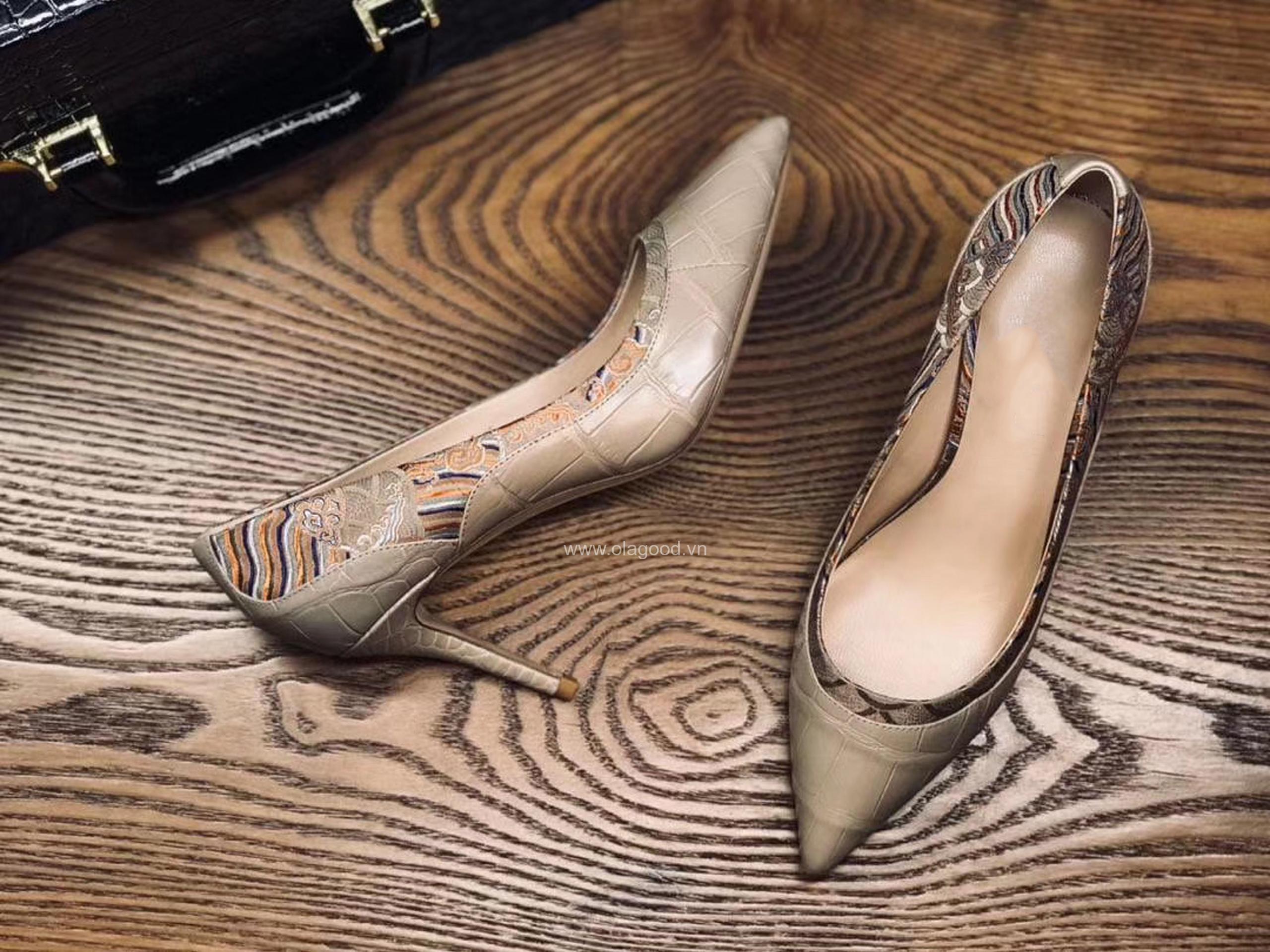 Giày nữ cá sấu cao cấp - GNU025S - Hình ảnh 4