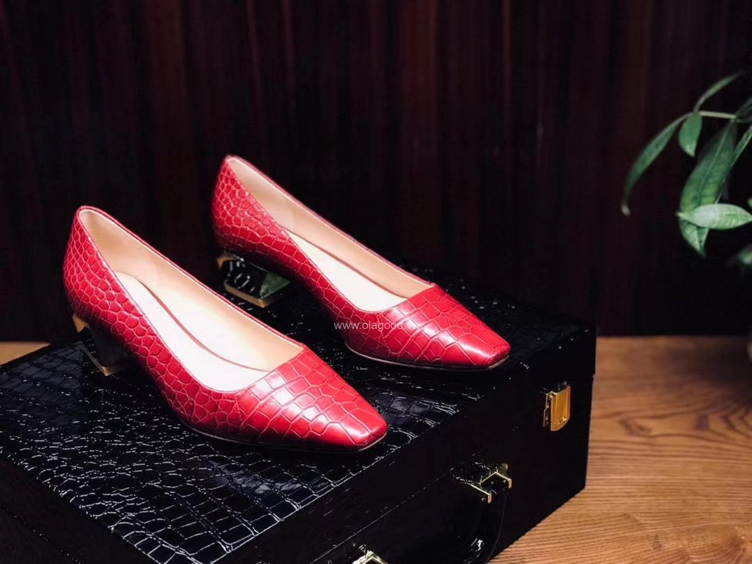 Giày nữ da cá sấu cao cấp - GNU024S - Hình ảnh 2