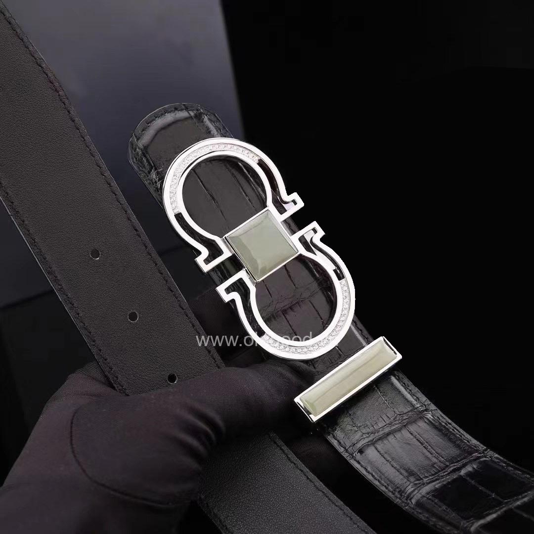 Thắt lưng cá sấu - Khóa bạc Ý 925 - TLB017S - Hình ảnh 6