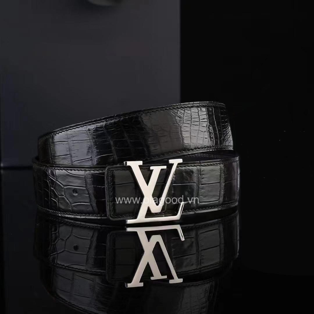 Thắt lưng cá sấu nam - Khóa bạc Ý 925 - TLB016S - Hình ảnh 3