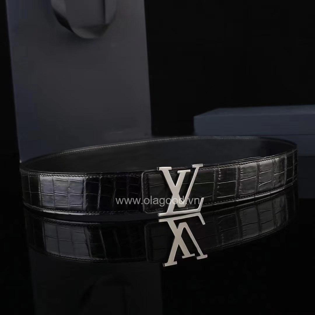 Thắt lưng cá sấu nam - Khóa bạc Ý 925 - TLB016S - Hình ảnh 7
