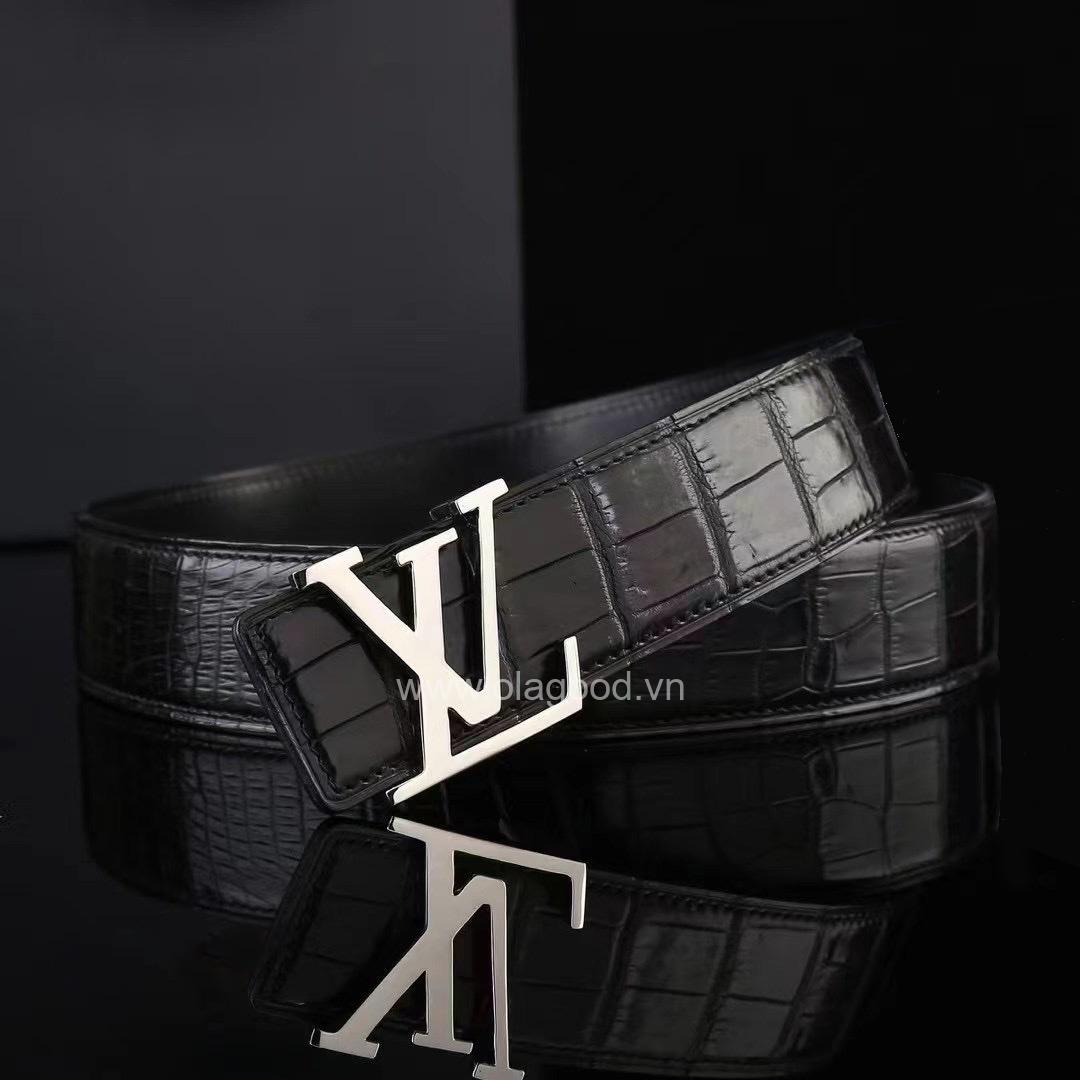 Thắt lưng cá sấu nam - Khóa bạc Ý 925 - TLB016S - Hình ảnh 2