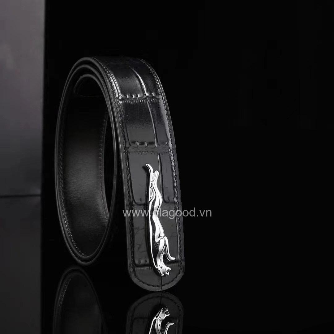 Thắt lưng da cá sấu - Khóa bạc Ý 925 - TLB013S - Hình ảnh 4