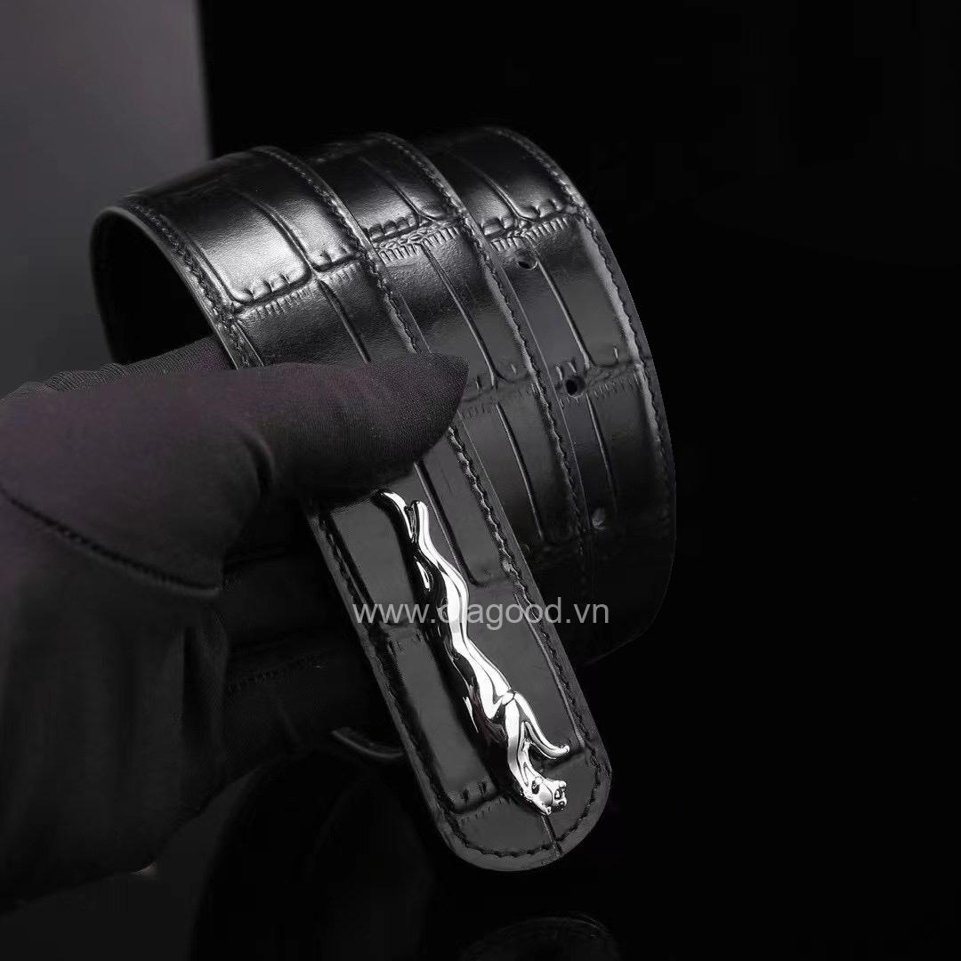 Thắt lưng da cá sấu - Khóa bạc Ý 925 - TLB013S - Hình ảnh 5