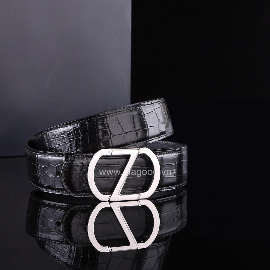 Thắt lưng da cá sấu cao cấp - Khóa bạc Ý 925 - TLB0110S - Hình ảnh 3