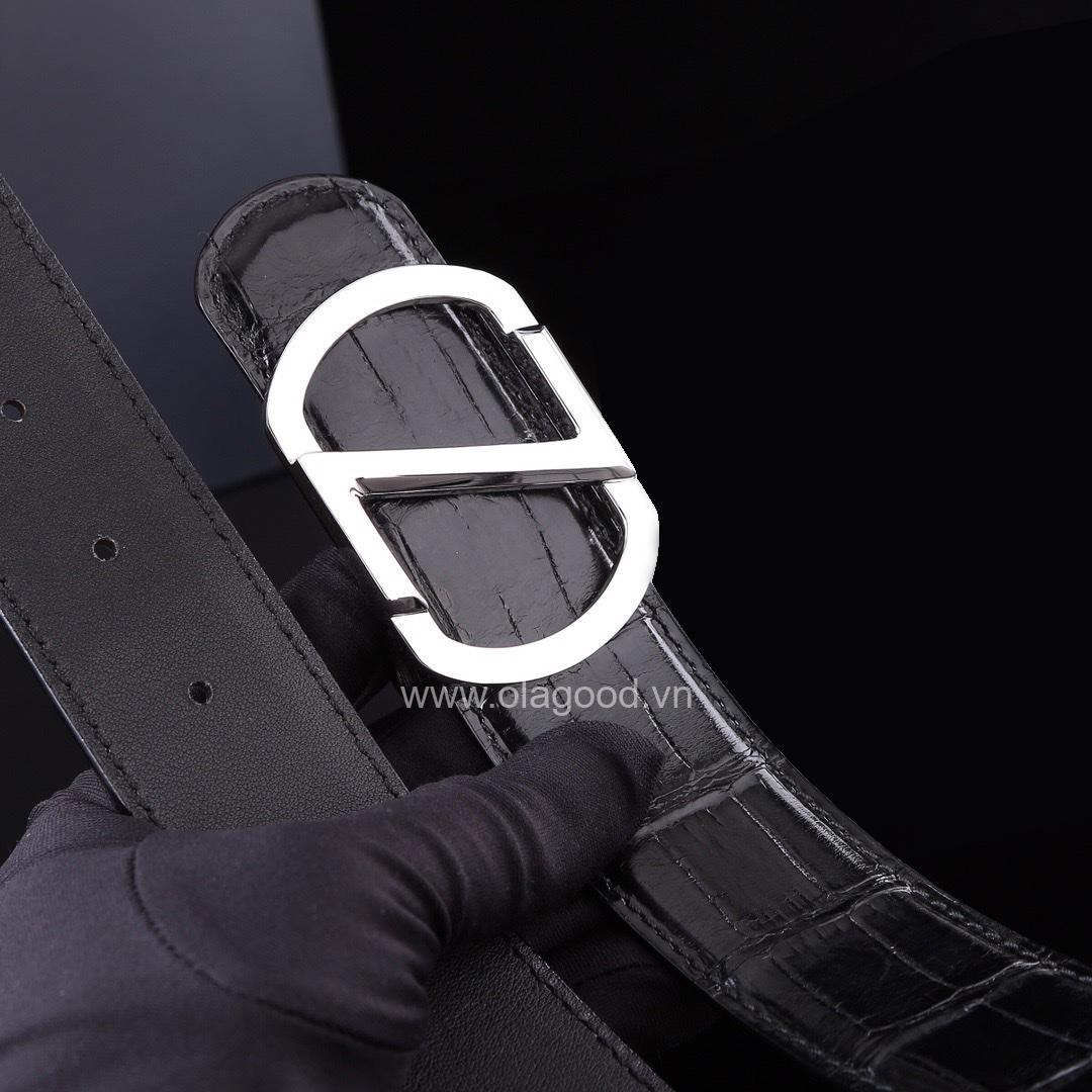 Thắt lưng da cá sấu cao cấp - Khóa bạc Ý 925 - TLB0110S - Hình ảnh 8