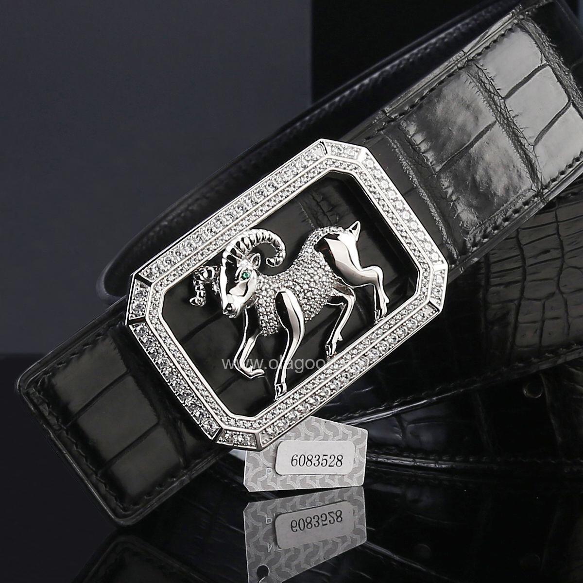 Thắt lưng da cá sấu thật - Khóa bạc Ý 925 - TLB0119S - Hình ảnh 6