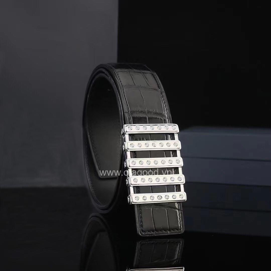 Thắt lưng nam cá sấu - Khóa bạc Ý 925 - TLB014S - Hình ảnh 3