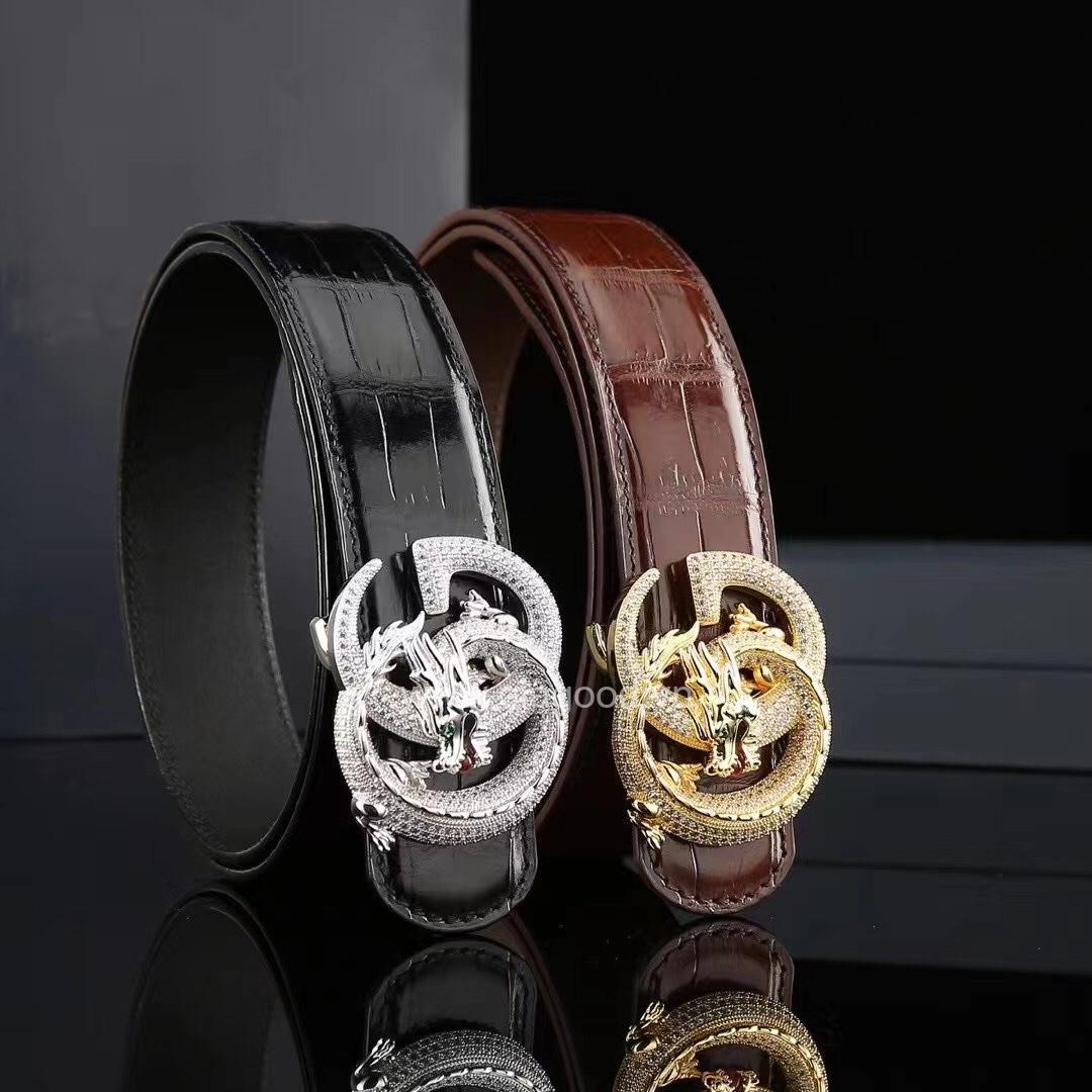 Thắt lưng nam cá sấu cao cấp - Khóa bạc ý S925 - Hình ảnh 6