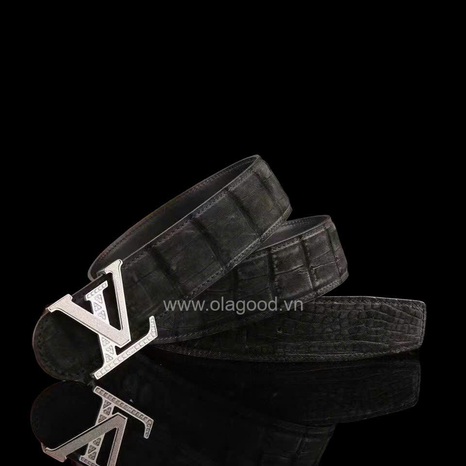 Thắt lưng nam da cá sấu Nubuck - TLN016S