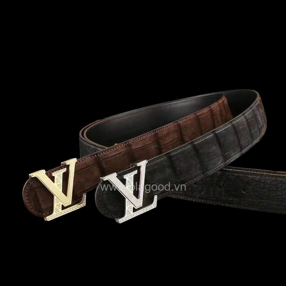 Thắt lưng nam da cá sấu Nubuck - TLN016S - Hình ảnh 3