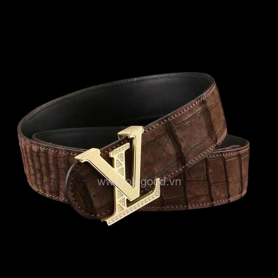 Thắt lưng nam da cá sấu Nubuck - TLN016S - Hình ảnh 4