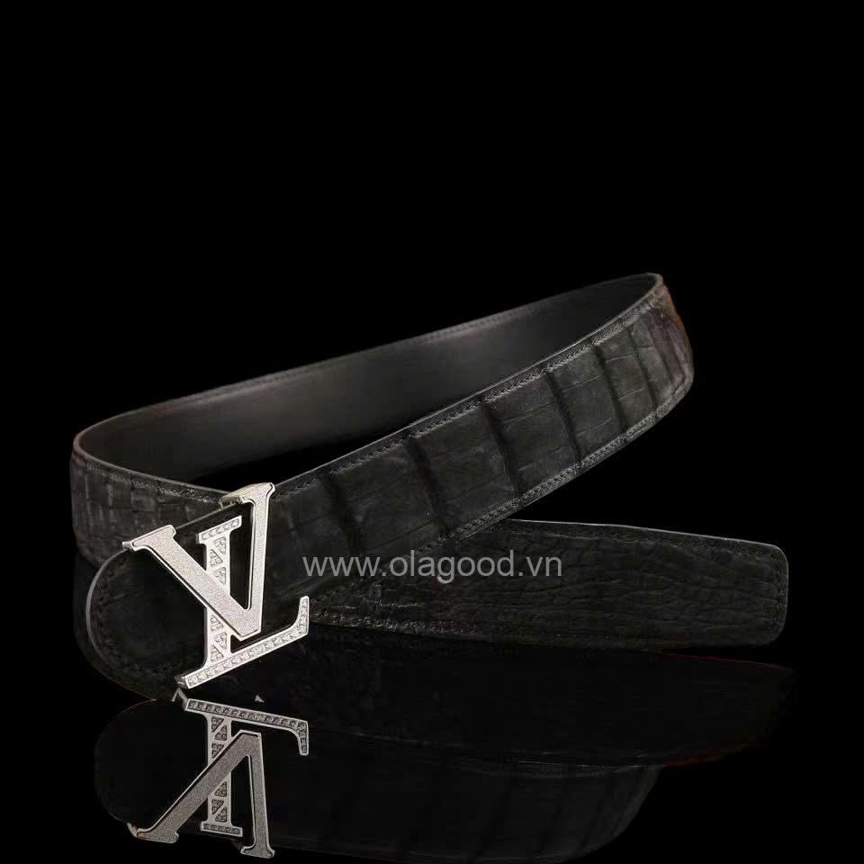 Thắt lưng nam da cá sấu Nubuck - TLN016S - Hình ảnh 7