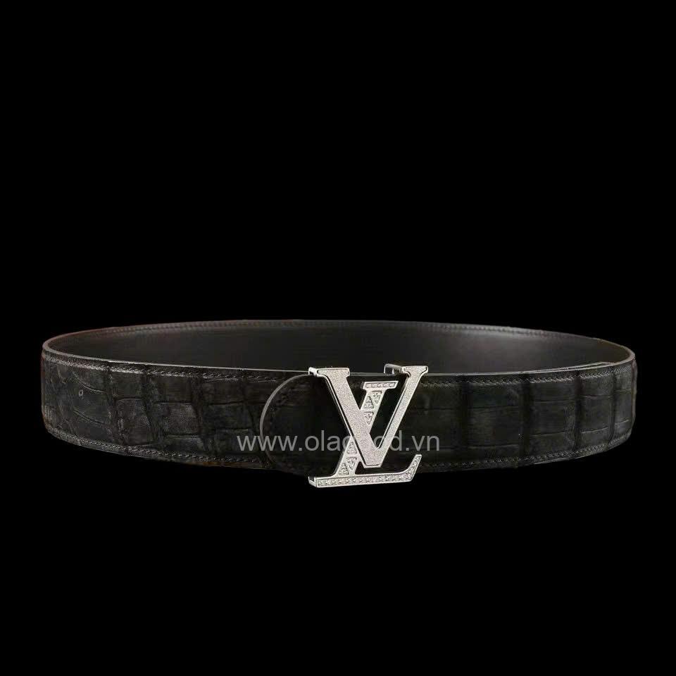 Thắt lưng nam da cá sấu Nubuck - TLN016S - Hình ảnh 8