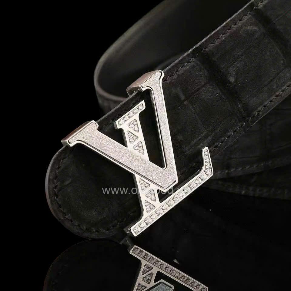 Thắt lưng nam da cá sấu Nubuck - TLN016S - Hình ảnh 9